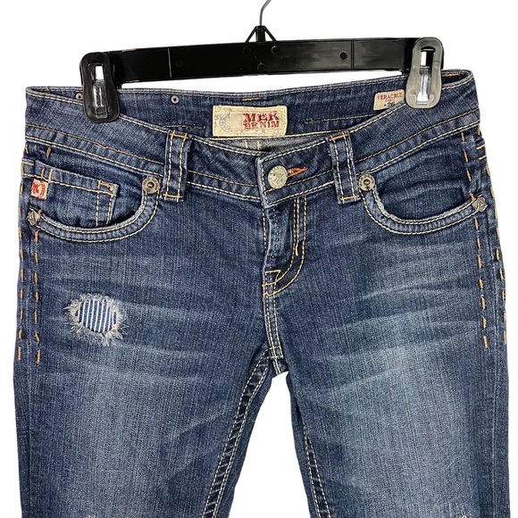MEK Jeans Women’s Veracruz Capri‎ Size 26 Denim Embellished Pockets - Picture 2 of 11